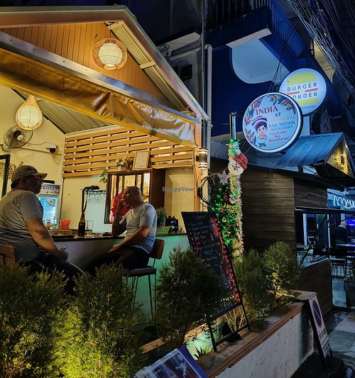 Exterior seating at India At Chiang Rai Restaurant in Chiang Rai