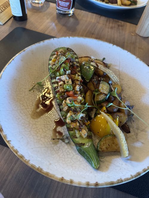 Zuccini with Tofu  at Restoran Slavonska kuća Vinkomir in Kutjevo