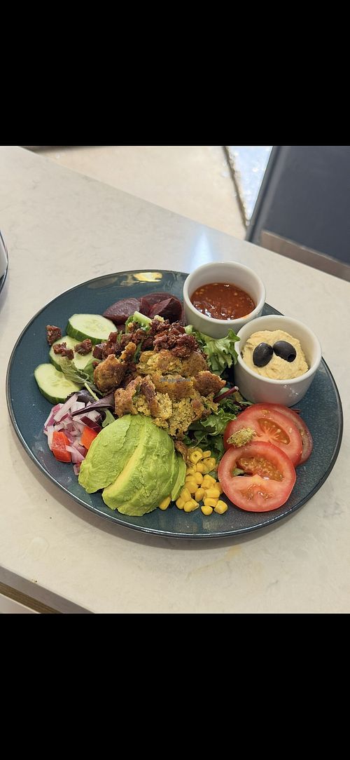 'Vegan Las Vegas’ on a salad  at Chilli B's in Hitchin