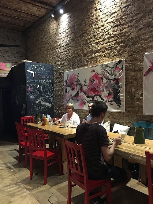 Interior at Vegan Community Kitchen in Istanbul