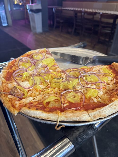 Medium Vegan cheese with banana peppers and onions   at Pizza Works - Ballston Spa in Ballston Spa