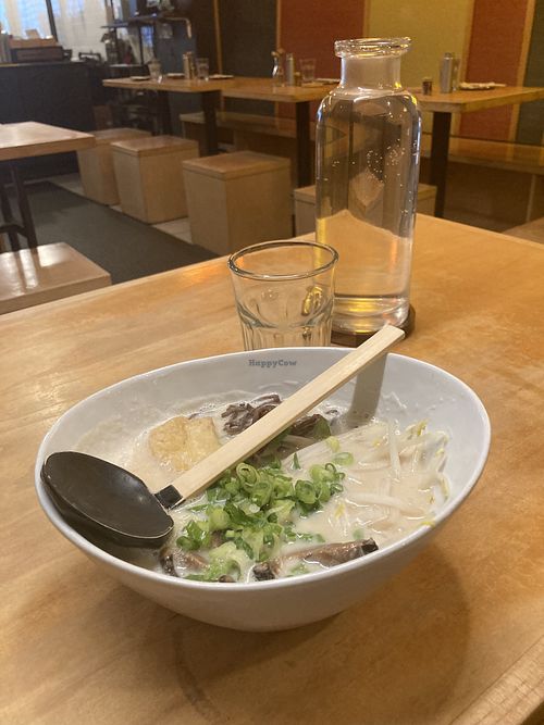 Vegan ramen at Kushi Kushi Yaki | Ramen & Yakitori Izakaya in New York City