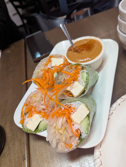 Tofu spring rolls at Thai Delight Bistro in Wilsonville