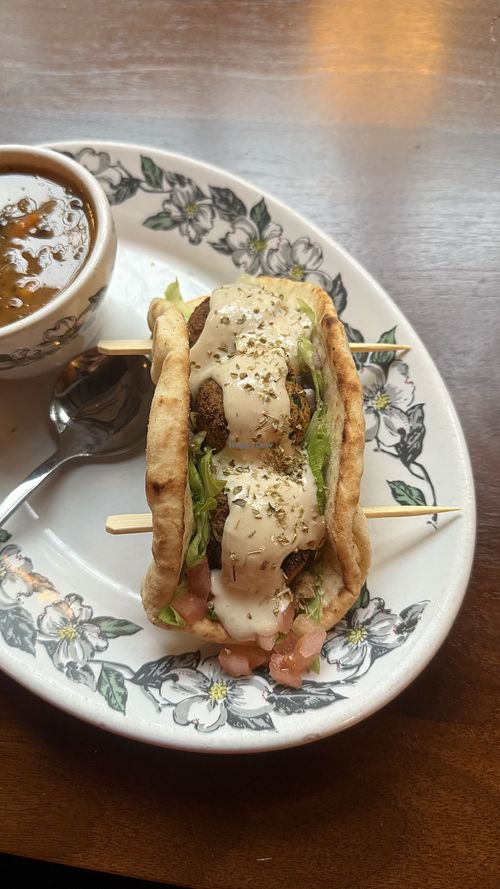 Falafel Wrap (remove feta when ordering)  at Multnomah Falls Lodge Restaurant in Corbett