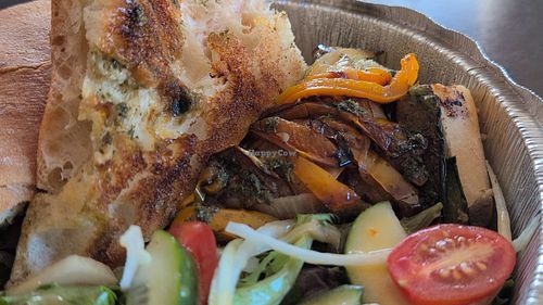 Vegan Sandwich (inside) at BINA's Cafe in Saugerties