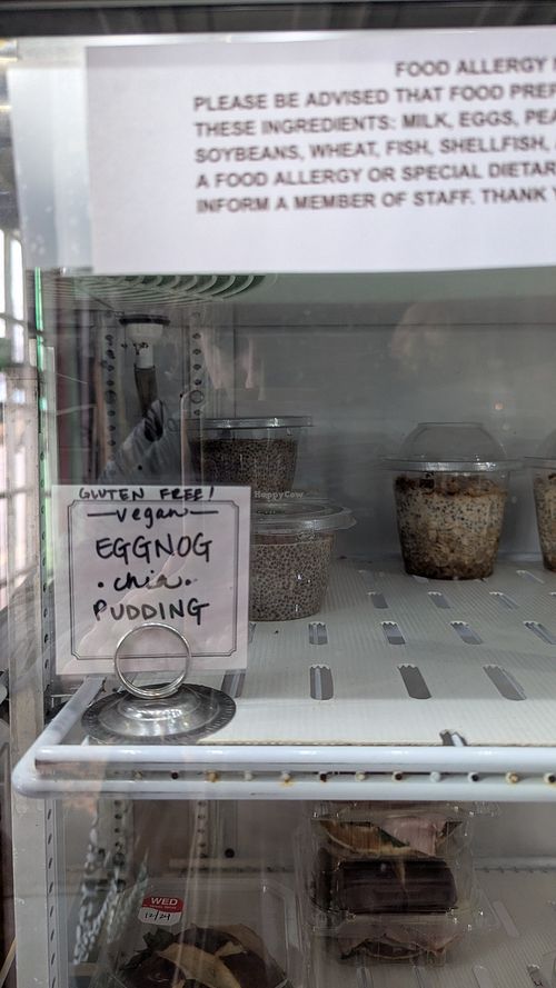 Vegan eggnog chia seed pudding at Mr. Tombstone's Coffee Emporium in Marietta