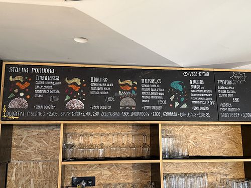 Permanent lunch menu  at Mala Terasa in Ljubljana