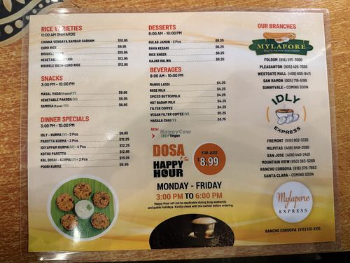 Delicious vegan coffeee  at Mylapore - Fremont in Fremont