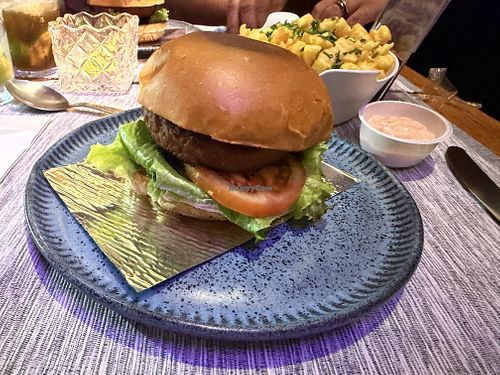 Hamburger and fries   at Arcos Café in Rio De Janeiro