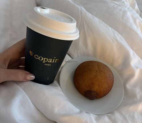 Vegan chocolate beignet  at Copains - Boulogne in Boulogne-billancourt