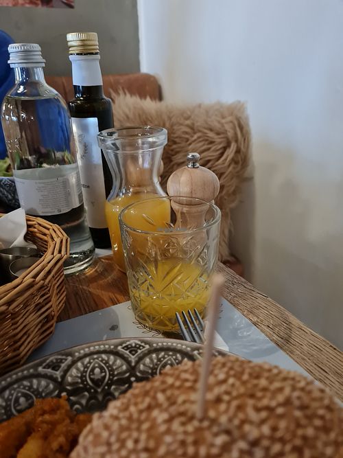 Orange juice at B Monza Bistrot in Monza