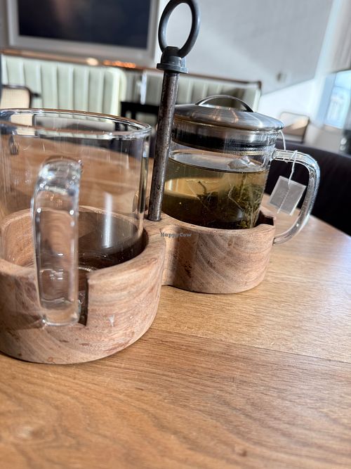 green tea  at Quail + Crane in San Francisco