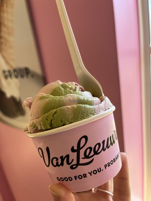 Strawberry Matcha! 😍  at Van Leeuwen Ice Cream in Delray Beach