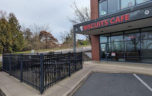 exterior at Biscuits Cafe in Happy Valley