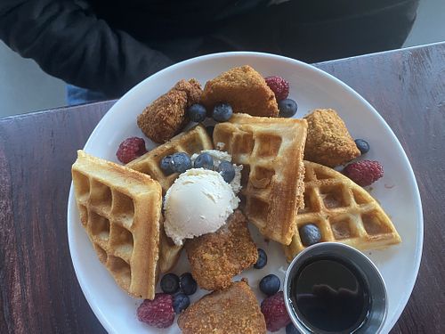 Waffles  at Modern Love in Omaha