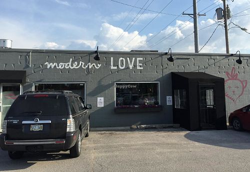 parking at Modern Love in Omaha