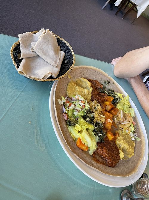 Millennium Platter at Rahel's Vegan Cuisine in Los Angeles