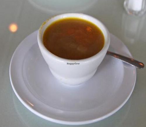 soup at Rahel's Vegan Cuisine in Los Angeles