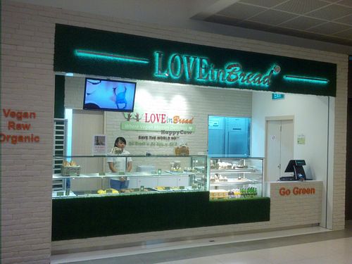 Shop front at LOVEinBread in Central Singapore