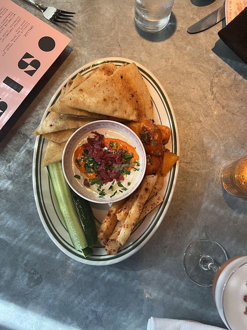 Piquillo Pepper Tahini Dip  at Sister Restaurant in Dallas