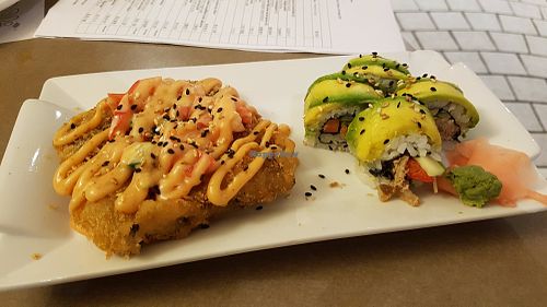 Avocado-sushi at Yuan in Montreal