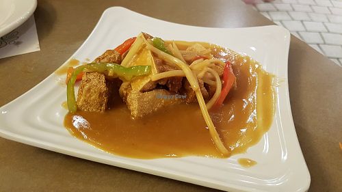 Fried tofu at Yuan in Montreal