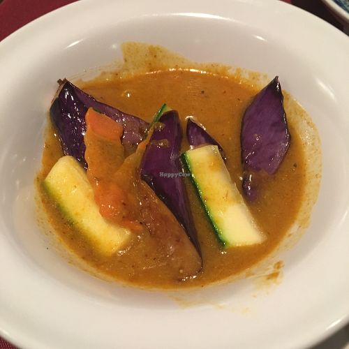 Aubergine avec cari rouge et lait de coco at Yuan in Montreal