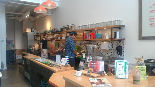 Inside Radicle Juice Vancouver, BC Canada at Radicle Juice in Vancouver