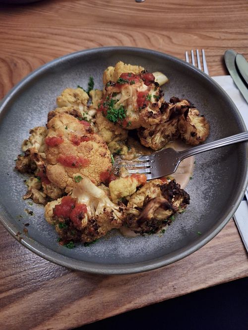 Spiced cauliflower at Chopping Block At Walmgate Ale House in York