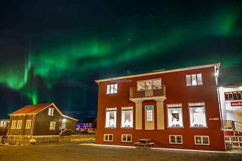 outside at Rauda Husid in Eyrarbakki