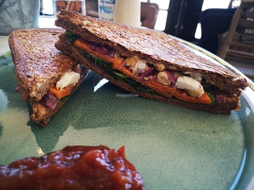 Vege Sandwich on Rye at Tods Cafe Mandurah in Mandurah