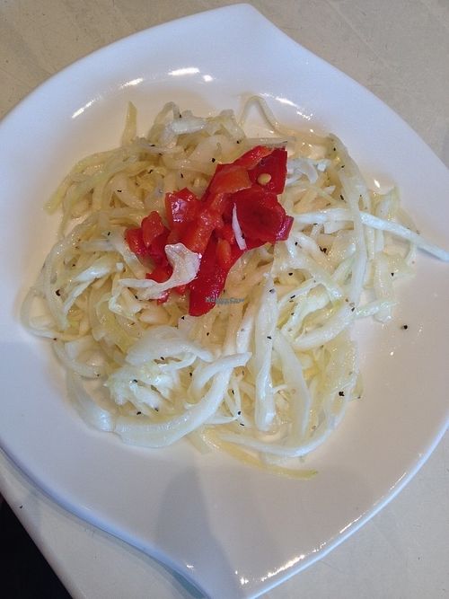 The amazing starter salad at Golden Flower in Tornio