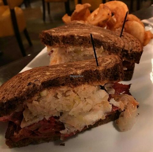 Vegan Rueben at True BBQ and Whiskey Bar in Munster