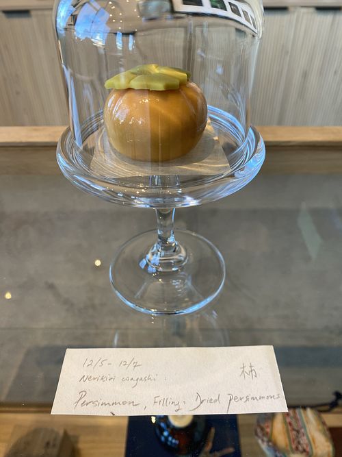 Persimmon Nerikiri   at Forest Tea Bar in Berkeley
