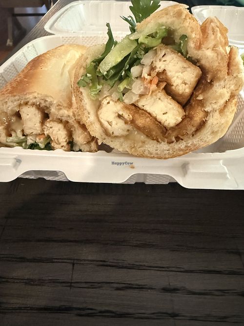 Crispy tofu bahn mi   at Urban Rolls in Rocklin