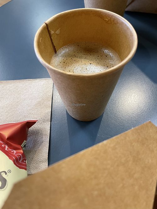 Flat Whitee  at Cafe Victoria  in Riverhead