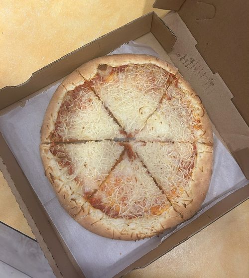 vegan cheese pizza  at Blondie's Pizza in Berkeley