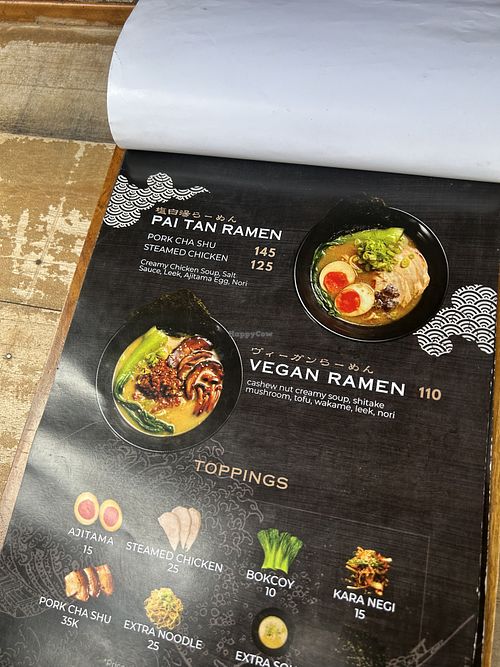 Menu  at Ramen Otaku in 