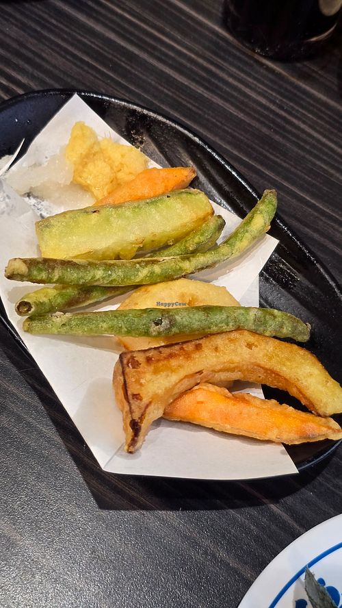 Veggie tempura to order at Kura Revolving Sushi Bar in Glendale