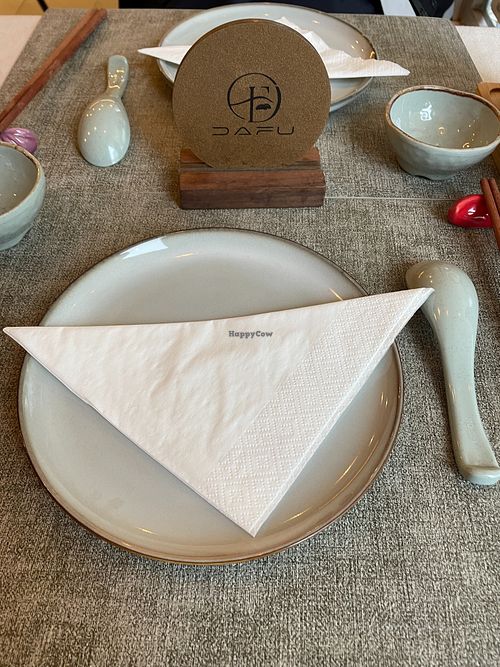 Place on table at Dafu - 大福 in Lisbon