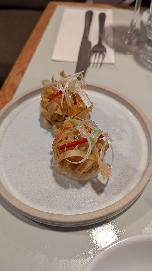 Fried butterbean dumplings at Clouds in Bristol