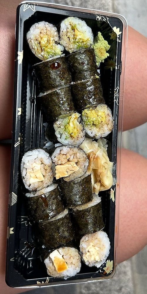 avocado roll and tofu roll   at Kushi Tsuru in San Francisco