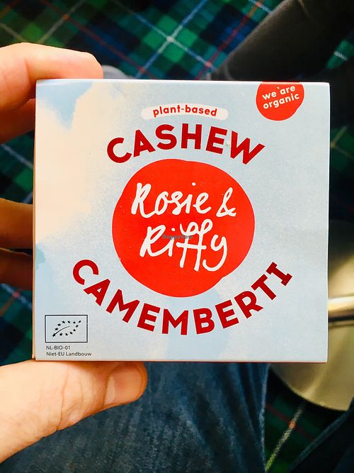 Delicious vegan Camembert!!!!! at Vegabond - Leliegracht in Amsterdam