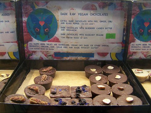 Raw chocolates from Vegabond at Vegabond - Leliegracht in Amsterdam