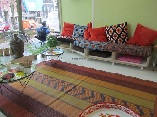 interior seating at Vegabond - Leliegracht in Amsterdam