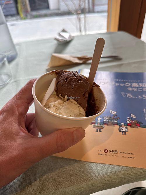 Kumkwat-chocolate & Vanilla ice cream   at Vechill in Nagano