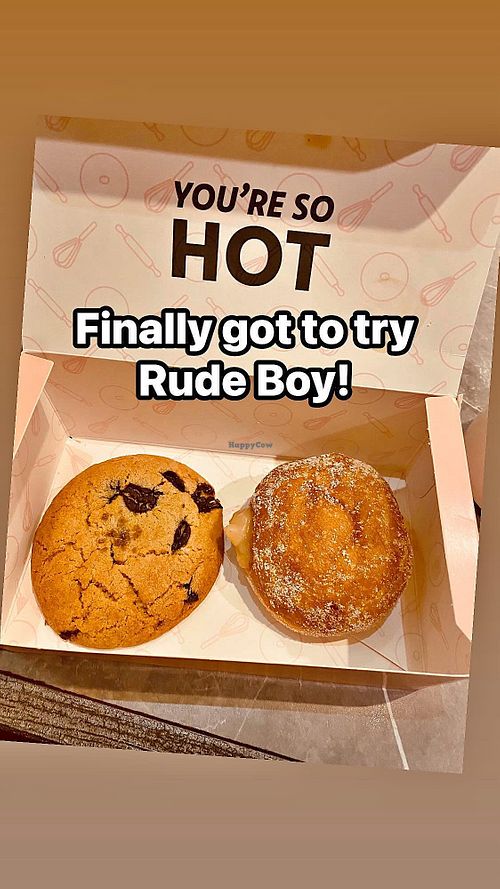 Just The Chip Cookie + Creamy & Dreamy doughnut  at Rude Boy in Sydney