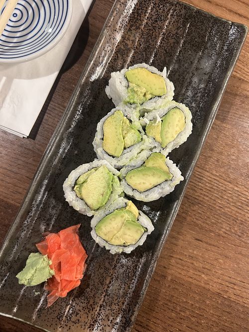 avocado roll   at Yojimbo in Alameda