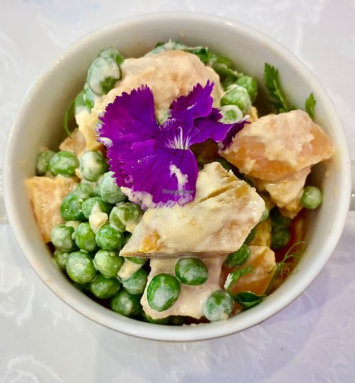 Carrot and pea salad  at Raffles Dubai in Dubai