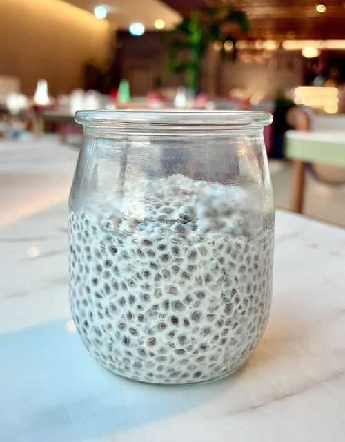 Chia pudding  at Brasserie Uptown in Dubai